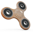 Grunge Orange Micro Shape Pattern Full-Body Fidget Spinner Skin-Kit