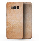 Grunge Orange Micro Shape Pattern - Samsung Galaxy S8 Full-Body Skin Kit