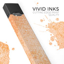 Grunge Orange Micro Shape Pattern - Premium Decal Protective Skin-Wrap Sticker compatible with the Juul Labs vaping device