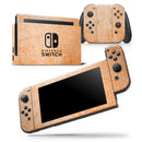 Grunge Orange Micro Shape Pattern - Skin Wrap Decal for Nintendo Switch Lite Console & Dock - 3DS XL - 2DS - Pro - DSi - Wii - Joy-Con Gaming Controller