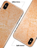 Grunge Orange Micro Shape Pattern - iPhone X Clipit Case