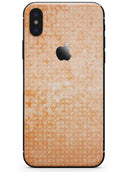 Grunge Orange Micro Shape Pattern - iPhone X Skin-Kit