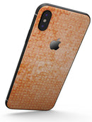 Grunge Orange Micro Shape Pattern - iPhone X Skin-Kit
