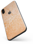 Grunge Orange Micro Shape Pattern - iPhone X Skin-Kit