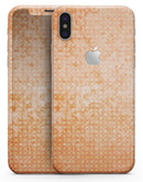 Grunge Orange Micro Shape Pattern - iPhone X Skin-Kit