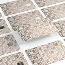 Grunge Tangerine Flower Tiles - Premium Protective Decal Skin-Kit for the Apple Credit Card