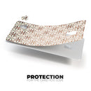 Grunge Tangerine Flower Tiles - Premium Protective Decal Skin-Kit for the Apple Credit Card