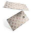 Grunge Tangerine Flower Tiles - Premium Protective Decal Skin-Kit for the Apple Credit Card