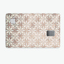 Grunge Tangerine Flower Tiles - Premium Protective Decal Skin-Kit for the Apple Credit Card