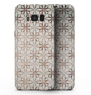 Grunge Tangerine Flower Tiles - Samsung Galaxy S8 Full-Body Skin Kit