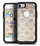 Grunge Tangerine Flower Tiles - iPhone 7 or 8 OtterBox Case & Skin Kits