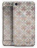 Grunge Tangerine Flower Tiles - Skin-kit for the iPhone 8 or 8 Plus