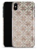 Grunge Tangerine Flower Tiles - iPhone X Clipit Case