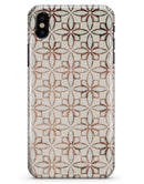 Grunge Tangerine Flower Tiles - iPhone X Clipit Case