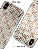 Grunge Tangerine Flower Tiles - iPhone X Clipit Case
