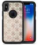 Grunge Tangerine Flower Tiles - iPhone X OtterBox Case & Skin Kits
