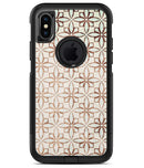 Grunge Tangerine Flower Tiles - iPhone X OtterBox Case & Skin Kits