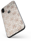 Grunge Tangerine Flower Tiles - iPhone X Skin-Kit