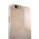 Grunge Tangerine Pattern Of Royalty iPhone 6/6s or 6/6s Plus 2-Piece Hybrid INK-Fuzed Case