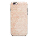 Grunge Tangerine Pattern Of Royalty iPhone 6/6s or 6/6s Plus 2-Piece Hybrid INK-Fuzed Case