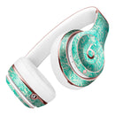 Grunge Teal Damask Pattern Full-Body Skin Kit for the Beats by Dre Solo 3 Wireless Headphones