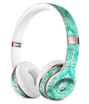 Grunge Teal Damask Pattern Full-Body Skin Kit for the Beats by Dre Solo 3 Wireless Headphones