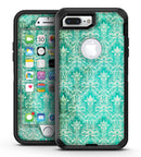 Grunge Teal Damask Pattern - iPhone 7 Plus/8 Plus OtterBox Case & Skin Kits