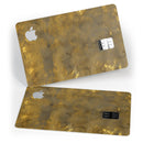 Grunge Watercolor with Golden Specks - Premium Protective Decal Skin-Kit for the Apple Credit Card