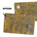 Grunge Watercolor with Golden Specks - Premium Protective Decal Skin-Kit for the Apple Credit Card