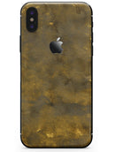 Grunge Watercolor with Golden Specks - iPhone X Skin-Kit