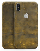Grunge Watercolor with Golden Specks - iPhone X Skin-Kit