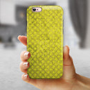 Grunge Yellow Overlapping Circles iPhone 6/6s or 6/6s Plus 2-Piece Hybrid INK-Fuzed Case