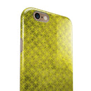 Grunge Yellow Overlapping Circles iPhone 6/6s or 6/6s Plus 2-Piece Hybrid INK-Fuzed Case