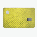 Grunge Yellow Overlapping Circles - Premium Protective Decal Skin-Kit for the Apple Credit Card