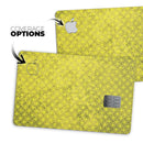 Grunge Yellow Overlapping Circles - Premium Protective Decal Skin-Kit for the Apple Credit Card