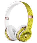 Grunge Yellow Overlapping Circles Full-Body Skin Kit for the Beats by Dre Solo 3 Wireless Headphones