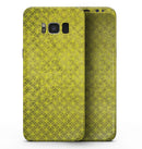 Grunge Yellow Overlapping Circles - Samsung Galaxy S8 Full-Body Skin Kit