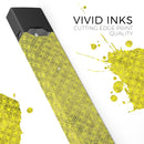 Grunge Yellow Overlapping Circles - Premium Decal Protective Skin-Wrap Sticker compatible with the Juul Labs vaping device