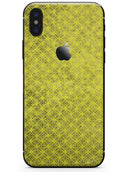 Grunge Yellow Overlapping Circles - iPhone X Skin-Kit