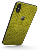 Grunge Yellow Overlapping Circles - iPhone X Skin-Kit
