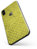Grunge Yellow Overlapping Circles - iPhone X Skin-Kit