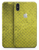 Grunge Yellow Overlapping Circles - iPhone X Skin-Kit