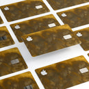 Grunge Yellow and Gray Explosions - Premium Protective Decal Skin-Kit for the Apple Credit Card