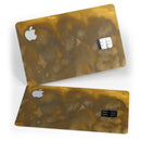 Grunge Yellow and Gray Explosions - Premium Protective Decal Skin-Kit for the Apple Credit Card