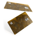 Grunge Yellow and Gray Explosions - Premium Protective Decal Skin-Kit for the Apple Credit Card