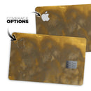Grunge Yellow and Gray Explosions - Premium Protective Decal Skin-Kit for the Apple Credit Card
