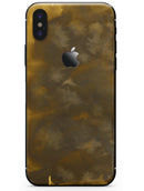 Grunge Yellow and Gray Explosions - iPhone X Skin-Kit
