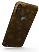 Grunge Yellow and Gray Explosions - iPhone X Skin-Kit