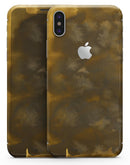 Grunge Yellow and Gray Explosions - iPhone X Skin-Kit
