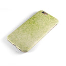 Grunge green Yellow Damask Pattern iPhone 6/6s or 6/6s Plus 2-Piece Hybrid INK-Fuzed Case